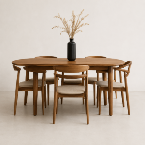 Modern Wooden Dining Table Set
